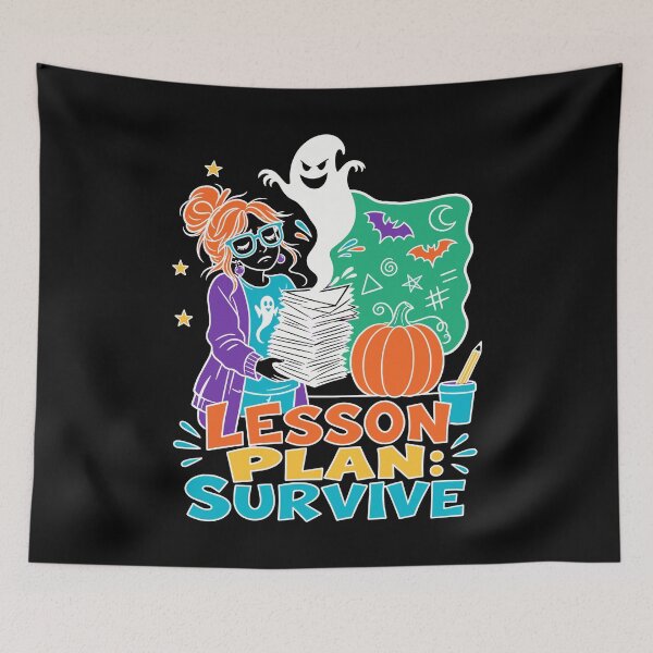 Item preview, Halloween Teacher Humor | Lesson Plan Survive Ghost Classroom designed and sold by Uglyandcute.