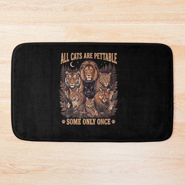 Item preview, Funny All Cats are Pettable Some Only Once Wild Vintage designed and sold by Juansustait.