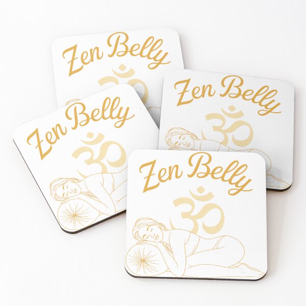 Item preview, Zen Belly Golden Om Prenatal Meditation Art designed and sold by 108stillness.