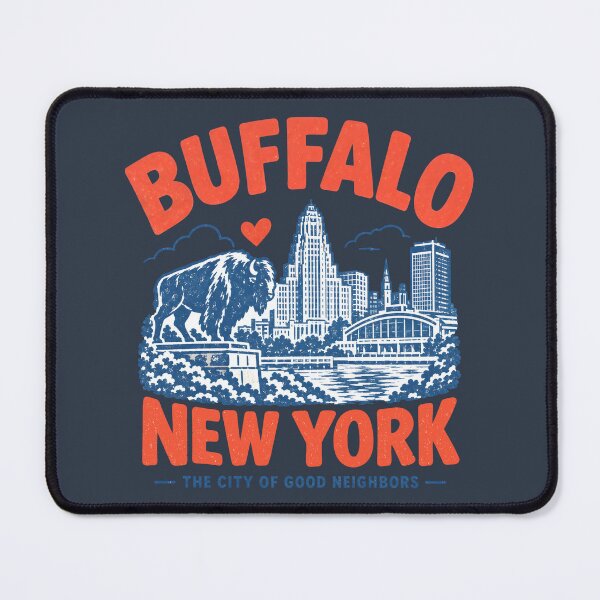 Item preview, Buffalo NY Retro City designed and sold by HowToCanadian.