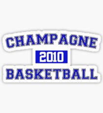 Champagne Basketball Athletic College Style 1 White Sticker
