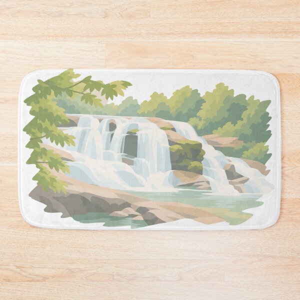 Item preview, Tropical Waterfall Jungle Nature Landscape designed and sold by mateuszwrz.