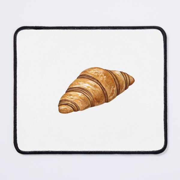 Item preview, Watercolor French Croissant with Chocolate Drizzle designed and sold by AlinaMel.