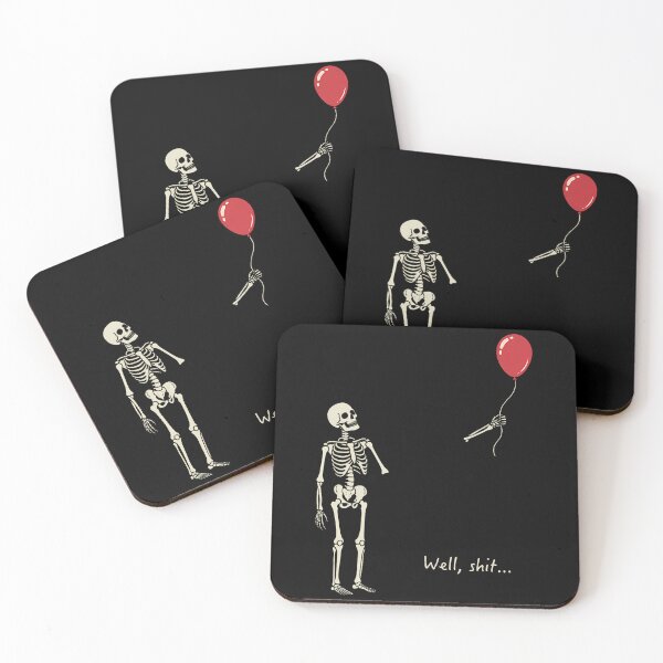 Item preview, Well Shit Skeleton Balloon Dark Humor Creepy Halloween designed and sold by Krwasatoune.