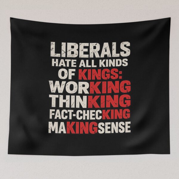 Item preview, Liberals Hate All Kinds Of Kings Funny Political Wordplay Design designed and sold by DevilMayCrySh.