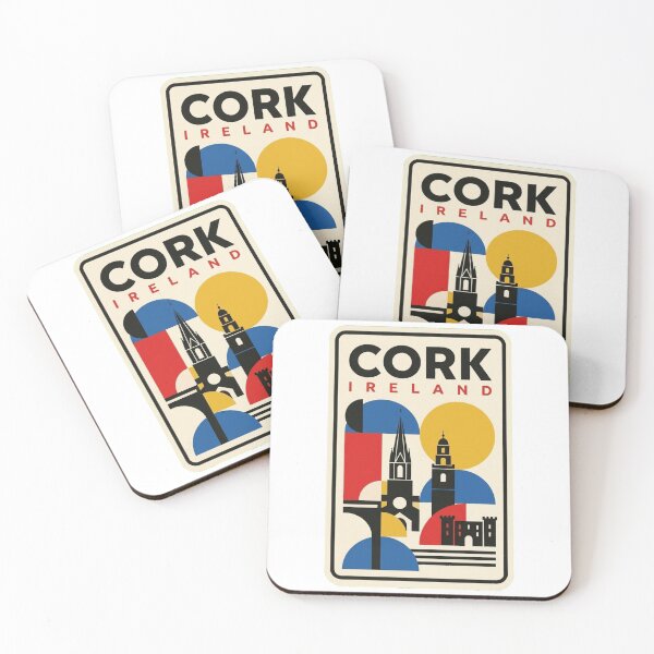 Item preview, Retro Cork Bauhaus Geometric Skyline designed and sold by k3rstman1.