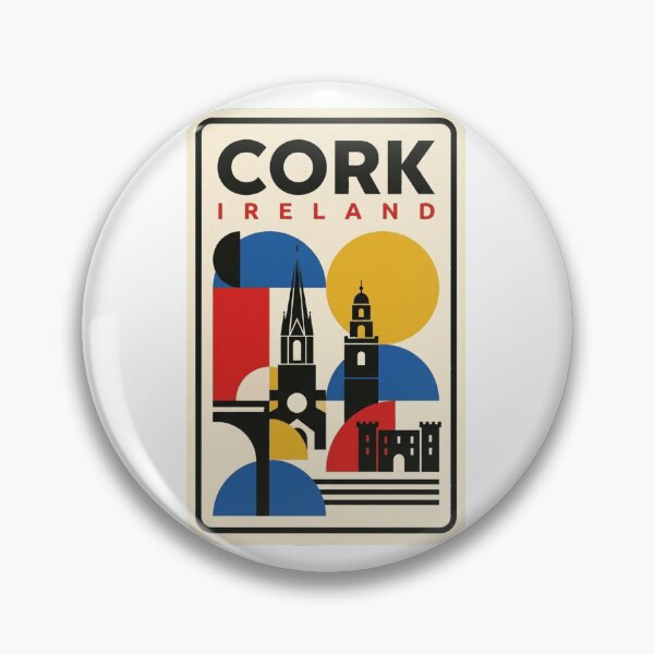 Item preview, Retro Cork Bauhaus Geometric Skyline designed and sold by k3rstman1.