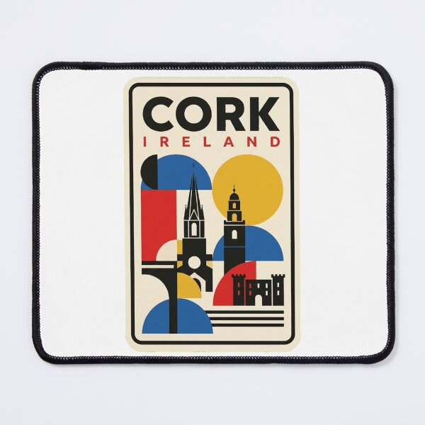 Item preview, Retro Cork Bauhaus Geometric Skyline designed and sold by k3rstman1.