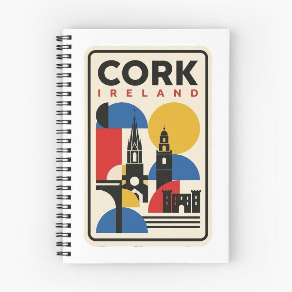 Item preview, Retro Cork Bauhaus Geometric Skyline designed and sold by k3rstman1.