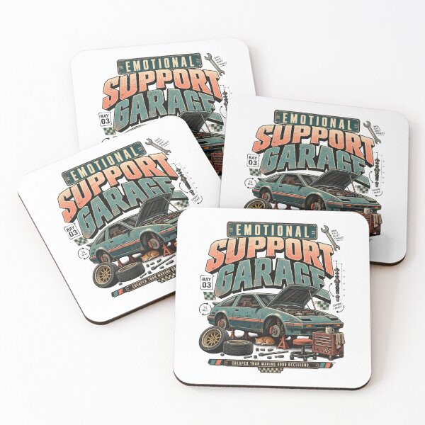 Item preview, Emotional Support Garage Funny Car Mechanic Humor designed and sold by Trendy-Artistry.