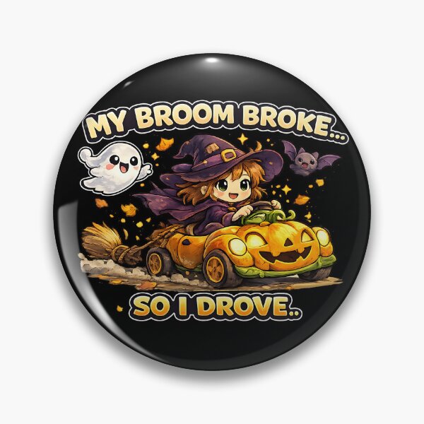 Item preview, My Broom Broke Funny Halloween Witch designed and sold by Yomere.