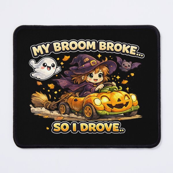 Item preview, My Broom Broke Funny Halloween Witch designed and sold by Yomere.