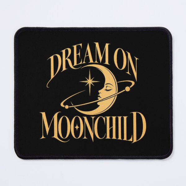 Item preview, Dream On Moonchild Golden Celestial Moon designed and sold by Artfully Entertained.