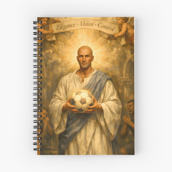 Item preview, Zinedine Zidane – The Maestro’s Revelation | Baroque Football Legend Art designed and sold by WhisperFrame.