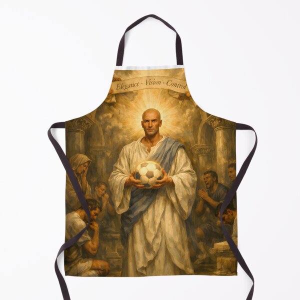 Item preview, Zinedine Zidane – The Maestro’s Revelation | Baroque Football Legend Art designed and sold by WhisperFrame.
