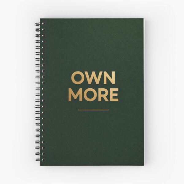 Item preview, Own More | Minimalist Dark Green Wealth Poster designed and sold by Zaramodo.