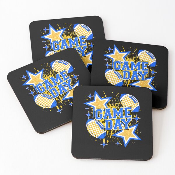 Item preview, Game Day Football Season Football Mom Kids Blue  Gold  designed and sold by Eat-Apples.