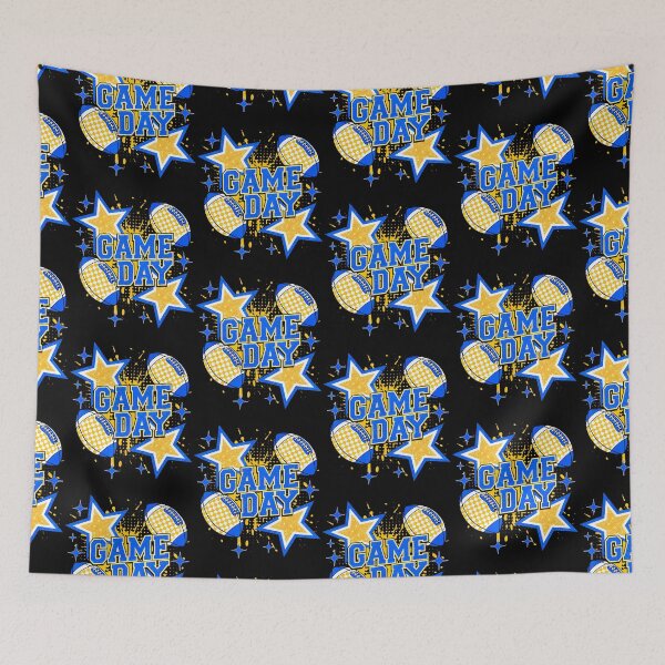 Item preview, Game Day Football Season Football Mom Kids Blue  Gold  designed and sold by Eat-Apples.