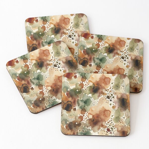Item preview, Autumn Watercolor Botanicals – Abstract Nature Pattern by PanaluPrint designed and sold by PanaluPrint .