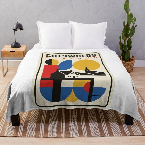 Item preview, Retro Cotswolds Bauhaus Geometric Skyline designed and sold by k3rstman1.