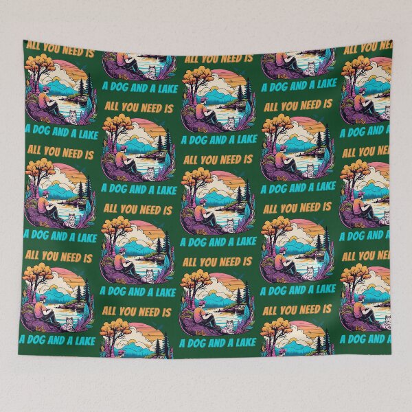 Item preview, All You Need Is A Dog And A Lake 479 designed and sold by MCCreative22.
