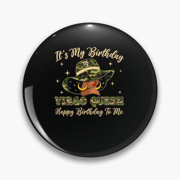 Item preview, Virgo Queen Black Woman Cap Camo It'S My Birthday Girls designed and sold by Eat-Apples.