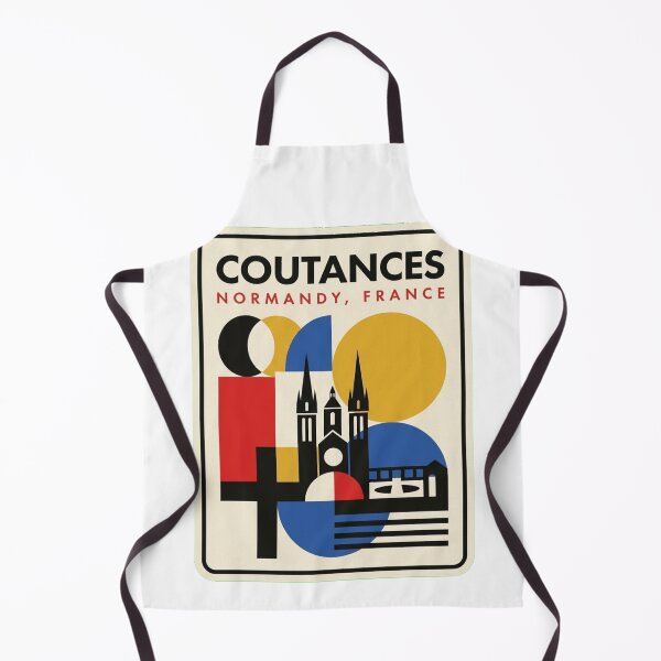 Aperçu de l'œuvre Coutances rétro Bauhaus Skyline géométrique créée et vendue par k3rstman1.