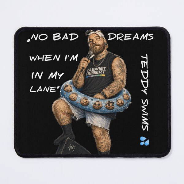 Item preview, Teddy - No Bad Dreams - Retro Bearded Singer Fan Art designed and sold by Addy77shop.