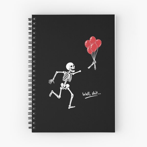 Item preview, Halloween Well Shit Skeleton Lost Balloon Funny designed and sold by DienesAngele.