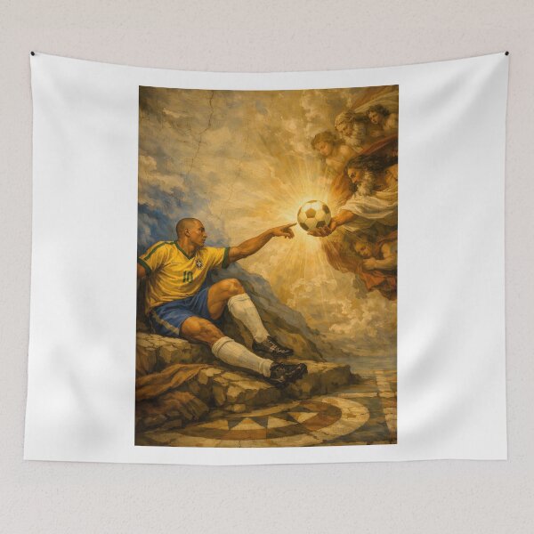 Item preview, Ronaldo (R9) – The Creation of a Phenomenon | Baroque Football Legend Art designed and sold by WhisperFrame.