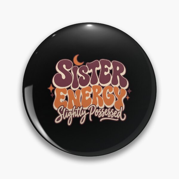 Item preview, Sister Energy Slightly Possessed Retro Halloween Sister designed and sold by PhylonBoxx.