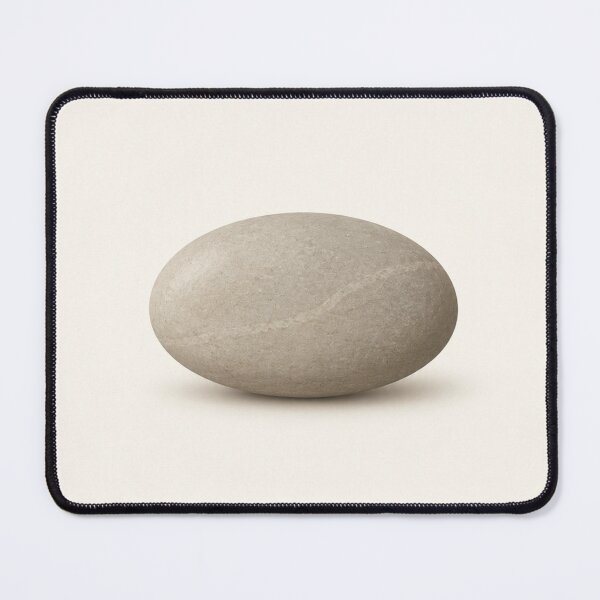 Item preview, Single Weathered Pebble | Minimalist Neutral Wabi-Sabi Print designed and sold by Zaramodo.