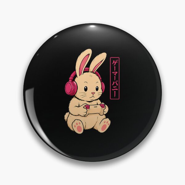 Item preview,  Funny Anime Bunny Video Gaming Japanese Kawaii Animal designed and sold by Eat-Apples.
