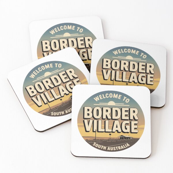 Item preview, Welcome to Border Village — Nullarbor Roadhouse Travel Sticker designed and sold by Random Designs.
