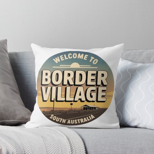 Item preview, Welcome to Border Village — Nullarbor Roadhouse Travel Sticker designed and sold by Random Designs.