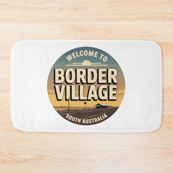 Item preview, Welcome to Border Village — Nullarbor Roadhouse Travel Sticker designed and sold by Random Designs.