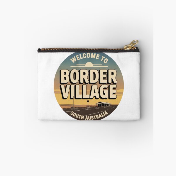 Item preview, Welcome to Border Village — Nullarbor Roadhouse Travel Sticker designed and sold by Random Designs.