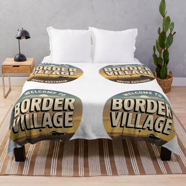 Item preview, Welcome to Border Village — Nullarbor Roadhouse Travel Sticker designed and sold by Random Designs.