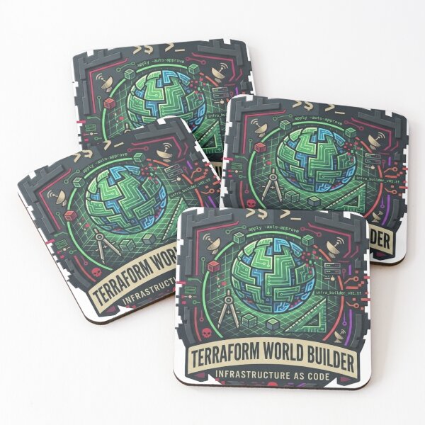 Item preview, Terraform World Builder Infrastructure As Code DevOps Cloud Architect Badge designed and sold by TechNexusPrints.