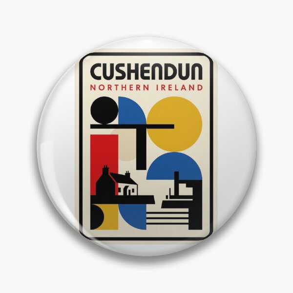 Item preview, Retro Cushendun Bauhaus Geometric Skyline designed and sold by k3rstman1.