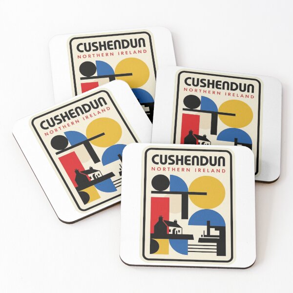 Item preview, Retro Cushendun Bauhaus Geometric Skyline designed and sold by k3rstman1.