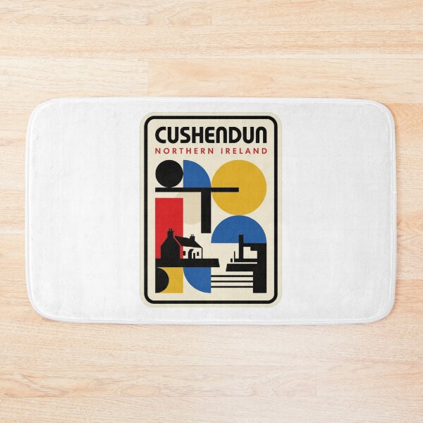 Item preview, Retro Cushendun Bauhaus Geometric Skyline designed and sold by k3rstman1.