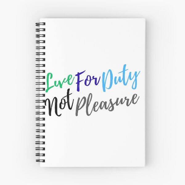 Item preview, Live For Duty Not Pleasure Motivational Typography designed and sold by moonsun4.