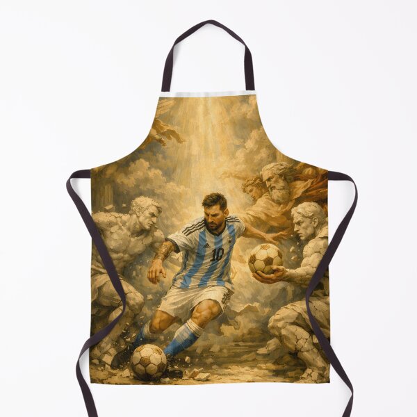 Item preview, Lionel Messi – The Last Dribble | Baroque Football Legend Art designed and sold by WhisperFrame.
