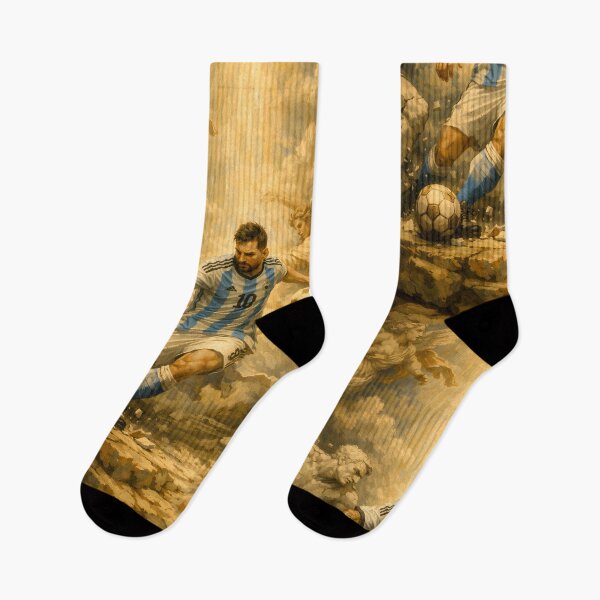 Item preview, Lionel Messi – The Last Dribble | Baroque Football Legend Art designed and sold by WhisperFrame.