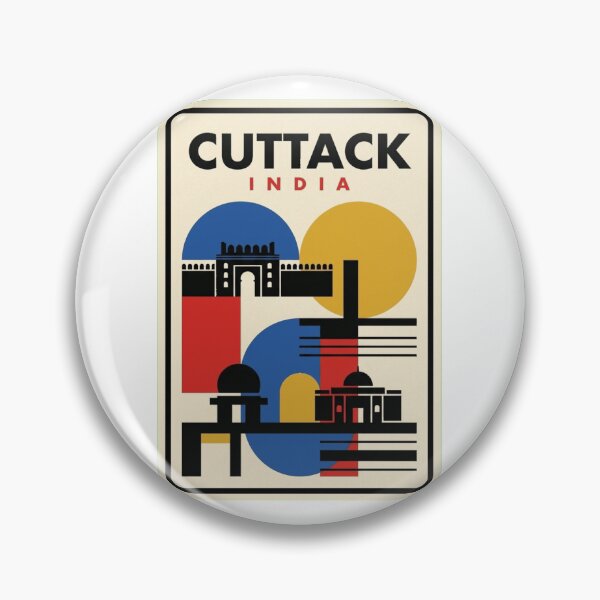 Item preview, Retro Cuttack Bauhaus Geometric Skyline designed and sold by k3rstman1.