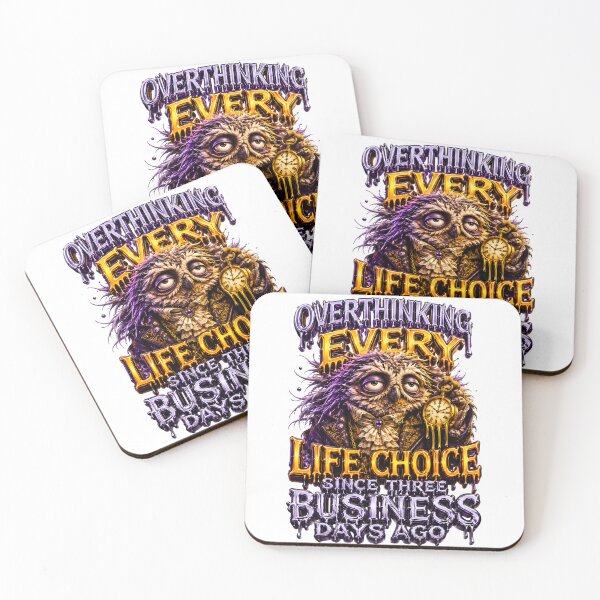 Item preview, Overthinking Every Life Choice Since Three Days Ago Owl designed and sold by Sovereign Supply Co..