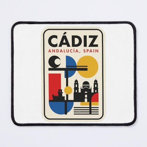 Item preview, Retro Cádiz Bauhaus Geometric Skyline designed and sold by k3rstman1.
