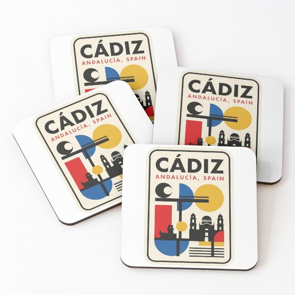 Item preview, Retro Cádiz Bauhaus Geometric Skyline designed and sold by k3rstman1.