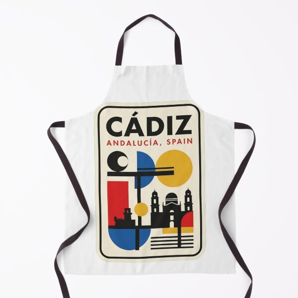 Item preview, Retro Cádiz Bauhaus Geometric Skyline designed and sold by k3rstman1.